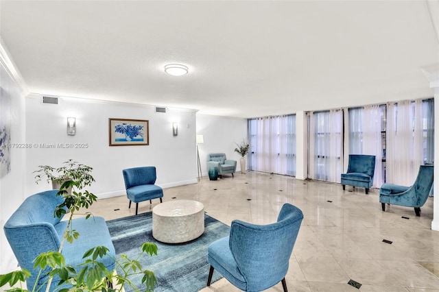 1000 Parkview Dr Unit 329, Hallandale Beach, FL 33009 - interior space featuring crown molding, baseboards, and visible vents