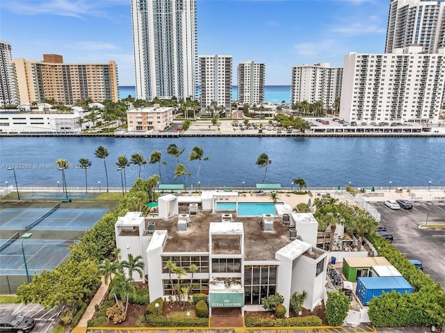 1000 Parkview Dr Unit 329, Hallandale Beach, FL 33009 - view of water feature featuring a view of city