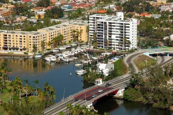 1700 NW N River Dr Unit 501, Miami, FL 33125 - bird's eye view with a view of city and a water view