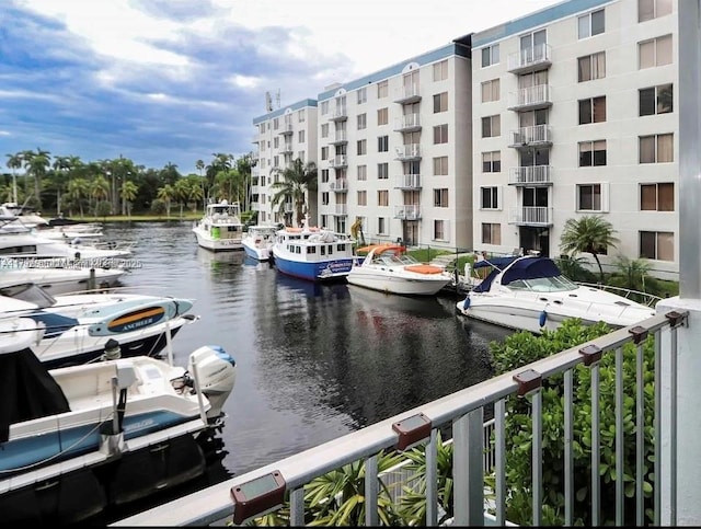 1700 NW N River Dr Unit 501, Miami, FL 33125 - water view with a dock
