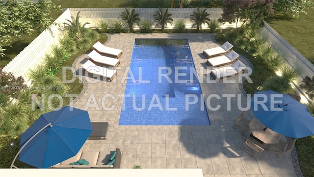 6470 SW 33rd St, Miami, FL 33155 - view of swimming pool featuring a fenced backyard