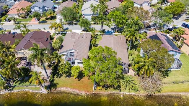 aerial view featuring a residential view