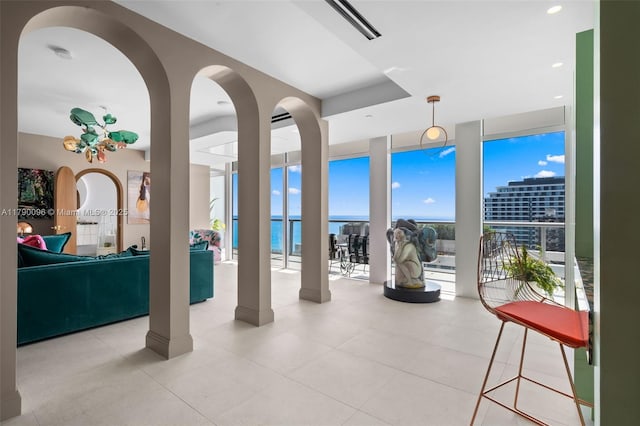 3737 Collins Ave Unit S-1303, Miami Beach, FL 33140 - view of patio with a water view