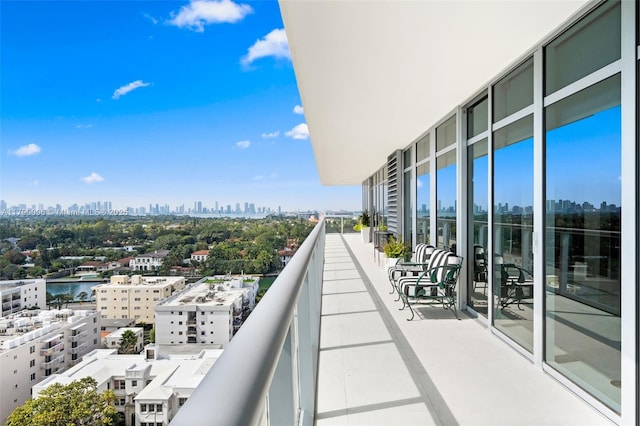 3737 Collins Ave Unit S-1303, Miami Beach, FL 33140 - balcony with a skyline view