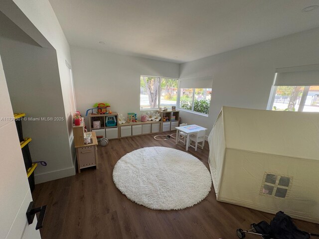 1955 SW 5th Ave, Miami, FL 33129 - rec room featuring plenty of natural light and wood finished floors