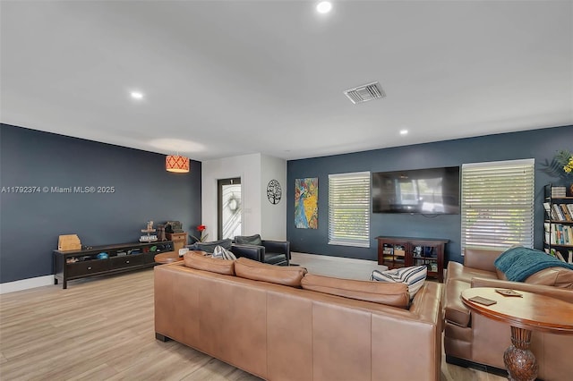 16840 SW 87th Ave, Palmetto Bay, FL 33157 - living area with light wood-type flooring and recessed lighting
