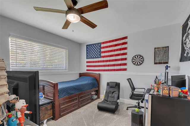 16840 SW 87th Ave, Palmetto Bay, FL 33157 - bedroom with carpet flooring and ceiling fan