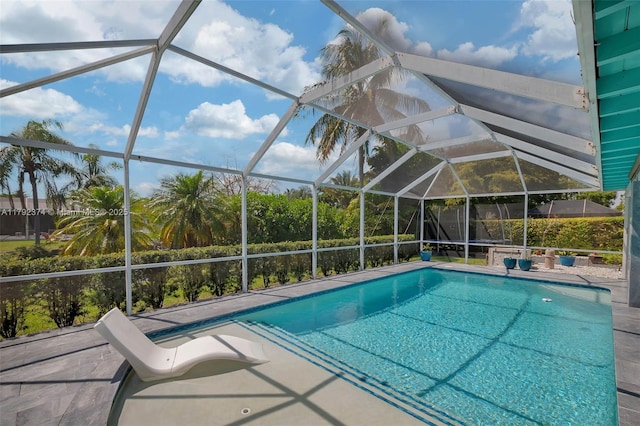 16840 SW 87th Ave, Palmetto Bay, FL 33157 - outdoor pool featuring a patio area and a lanai
