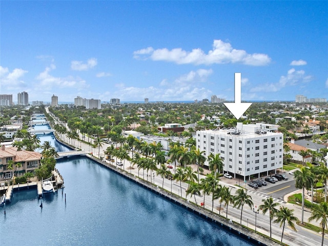 1770 E Las Olas Blvd Unit 507, Fort Lauderdale, FL 33301 - bird's eye view of skyline and a large body of water