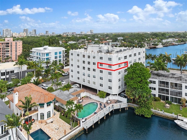 1770 E Las Olas Blvd Unit 507, Fort Lauderdale, FL 33301 - view of urban area with a nearby body of water and a pool