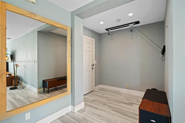 1770 E Las Olas Blvd Unit 507, Fort Lauderdale, FL 33301 - hall featuring wood finished floors, baseboards, and recessed lighting