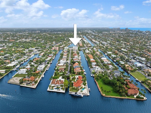 1770 E Las Olas Blvd Unit 507, Fort Lauderdale, FL 33301 - aerial view of residential area with a large body of water
