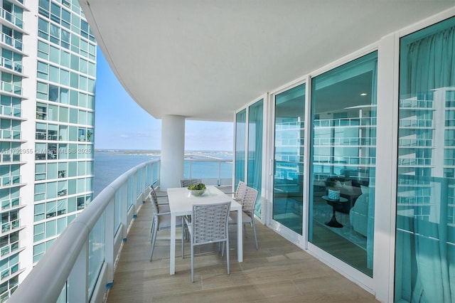 2127 Brickell Ave Unit 2704, Miami, FL 33129 - balcony with a water view