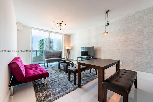 1080 Brickell Ave Unit 2504, Miami, FL 33131 - living area featuring a wall of windows