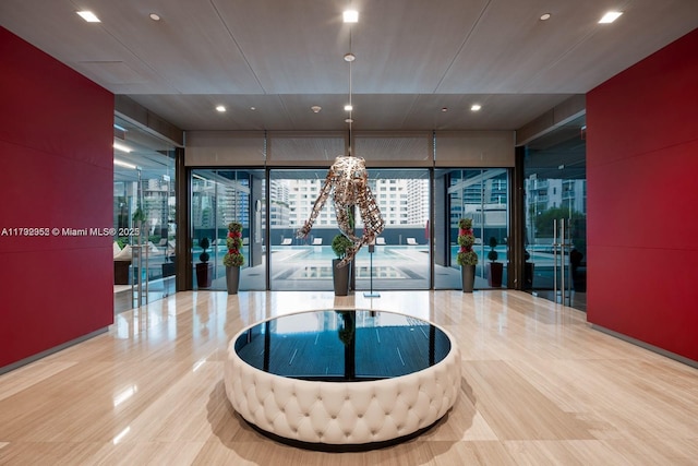 1080 Brickell Ave Unit 2504, Miami, FL 33131 - building lobby with recessed lighting