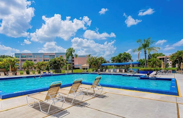 pool featuring a patio