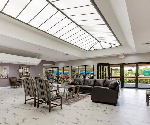 building lobby featuring visible vents