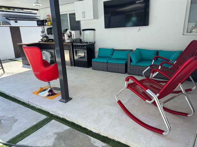 729 E 23rd St, Hialeah, FL 33013 - view of patio / terrace featuring outdoor lounge area