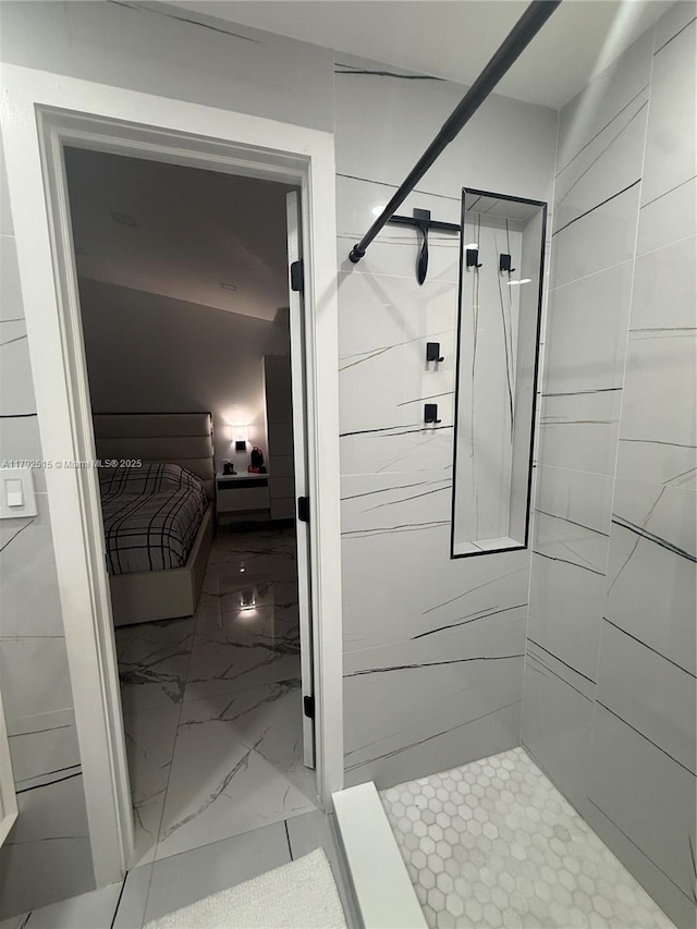 14712 SW 84th Ter, Miami, FL 33193 - bathroom with tiled shower and marble finish floor