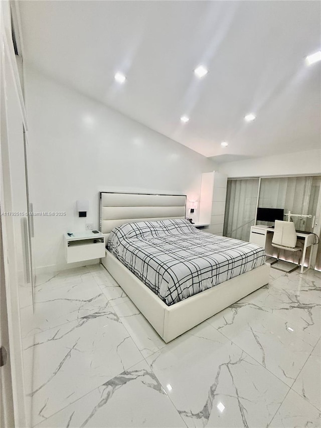 14712 SW 84th Ter, Miami, FL 33193 - bedroom featuring recessed lighting and marble finish floor