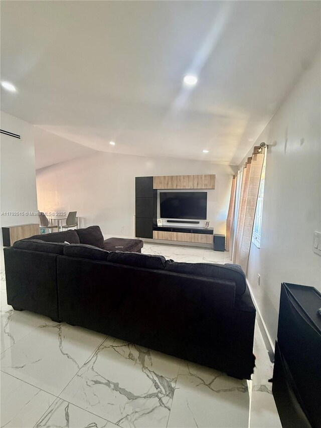 14712 SW 84th Ter, Miami, FL 33193 - living room with recessed lighting and marble finish floor