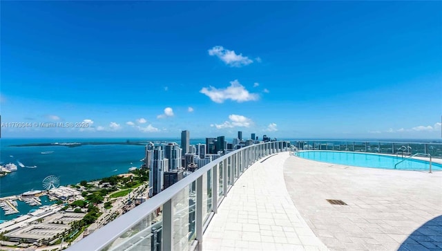 851 NE 1st Ave Unit 2604, Miami, FL 33132 - exterior space with a water view