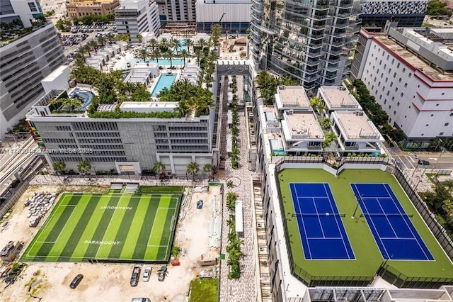 851 NE 1st Ave Unit 2604, Miami, FL 33132 - drone / aerial view of a pool area