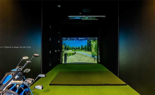 851 NE 1st Ave Unit 2604, Miami, FL 33132 - game room with golf simulator