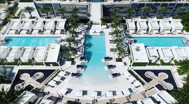 851 NE 1st Ave Unit 2604, Miami, FL 33132 - bird's eye view of a pool