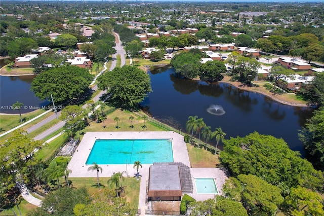 720 7th Ln, Green Acres, FL 33463 - birds eye view of property featuring a water view