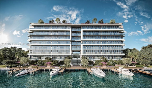 9481 E Bay Harbor Dr Unit 402, Bay Harbor Islands, FL 33154 - view of building exterior with a water view