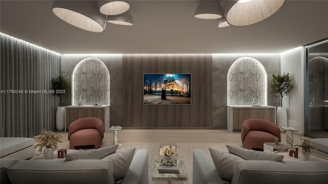 9481 E Bay Harbor Dr Unit 402, Bay Harbor Islands, FL 33154 - home theater room featuring wood finished floors