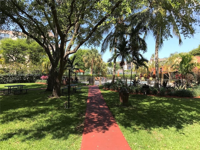 13120 SW 92nd Ave Unit B-222, Miami, FL 33176 - view of community featuring fence and a yard