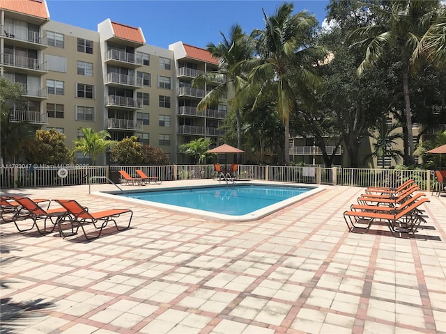 13120 SW 92nd Ave Unit B-222, Miami, FL 33176 - pool with fence and a patio