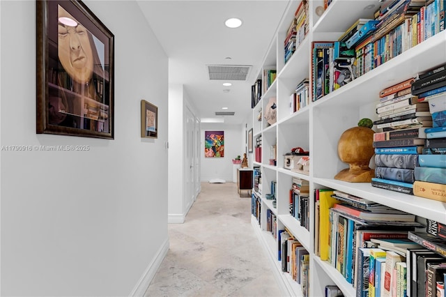 727 Crandon Blvd Unit 401, Key Biscayne, FL 33149 - hallway featuring recessed lighting, baseboards, and visible vents