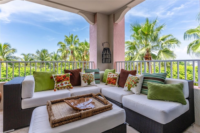 727 Crandon Blvd Unit 401, Key Biscayne, FL 33149 - balcony with outdoor lounge area
