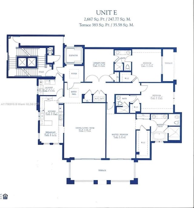 727 Crandon Blvd Unit 401, Key Biscayne, FL 33149 - floor plan