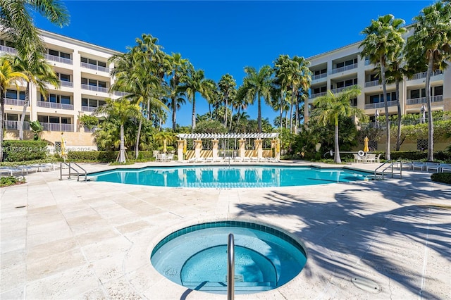 727 Crandon Blvd Unit 401, Key Biscayne, FL 33149 - pool with a patio