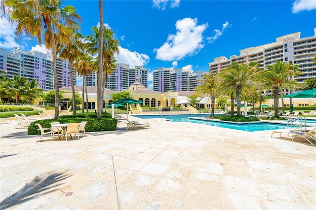 727 Crandon Blvd Unit 401, Key Biscayne, FL 33149 - community pool featuring a patio area