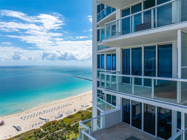water view featuring a view of the beach