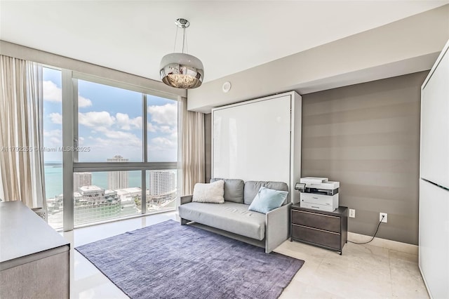 495 Brickell Ave Unit 2801, Miami, FL 33131 - living room with a water view
