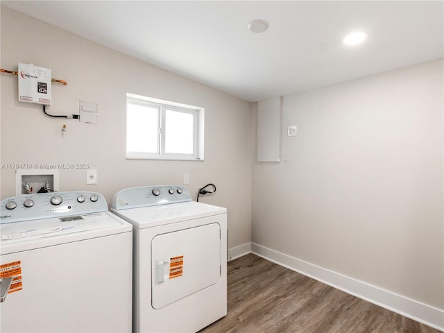 5397 W 14th Ct, Hialeah, FL 33012 - unfurnished living room with baseboards, light wood-style floors, recessed lighting, washing machine and clothes dryer, and french doors