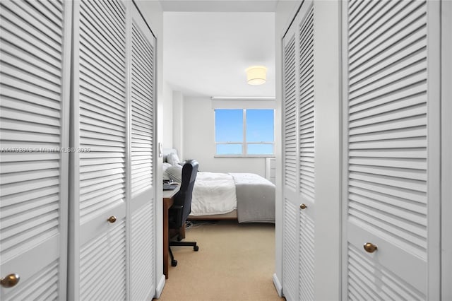801 Brickell Key Blvd Unit 3105, Miami, FL 33131 - bedroom featuring light colored carpet and two closets
