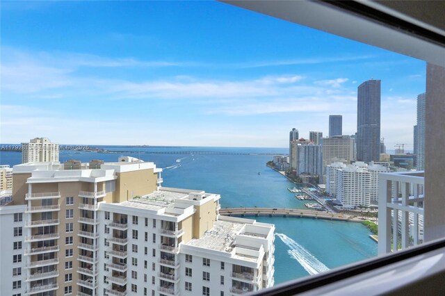 801 Brickell Key Blvd Unit 3105, Miami, FL 33131 - water view featuring a city view