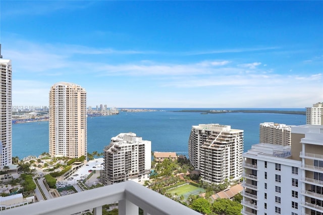 801 Brickell Key Blvd Unit 3105, Miami, FL 33131 - water view featuring a city view