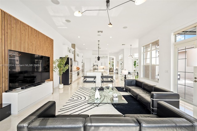 4991 E Sterling Ranch Cir, Davie, FL 33314 - living area featuring recessed lighting and light tile patterned floors