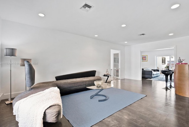13605 SW 73rd Ave, Palmetto Bay, FL 33158 - living room featuring wood finished floors and recessed lighting