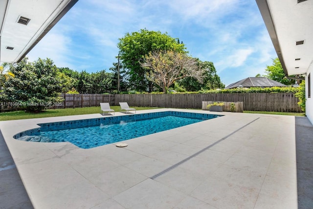 13605 SW 73rd Ave, Palmetto Bay, FL 33158 - view of swimming pool featuring a patio area and a fenced backyard