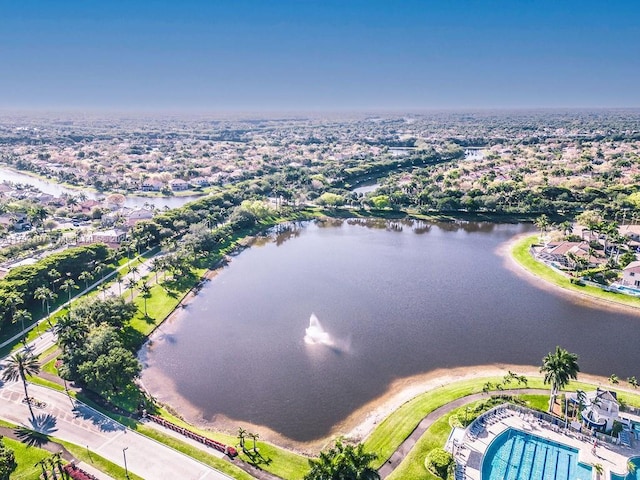 1558 Sunset Way, Weston, FL 33327 - aerial view with a water view