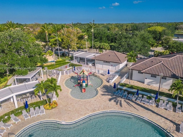 1558 Sunset Way, Weston, FL 33327 - birds eye view of property